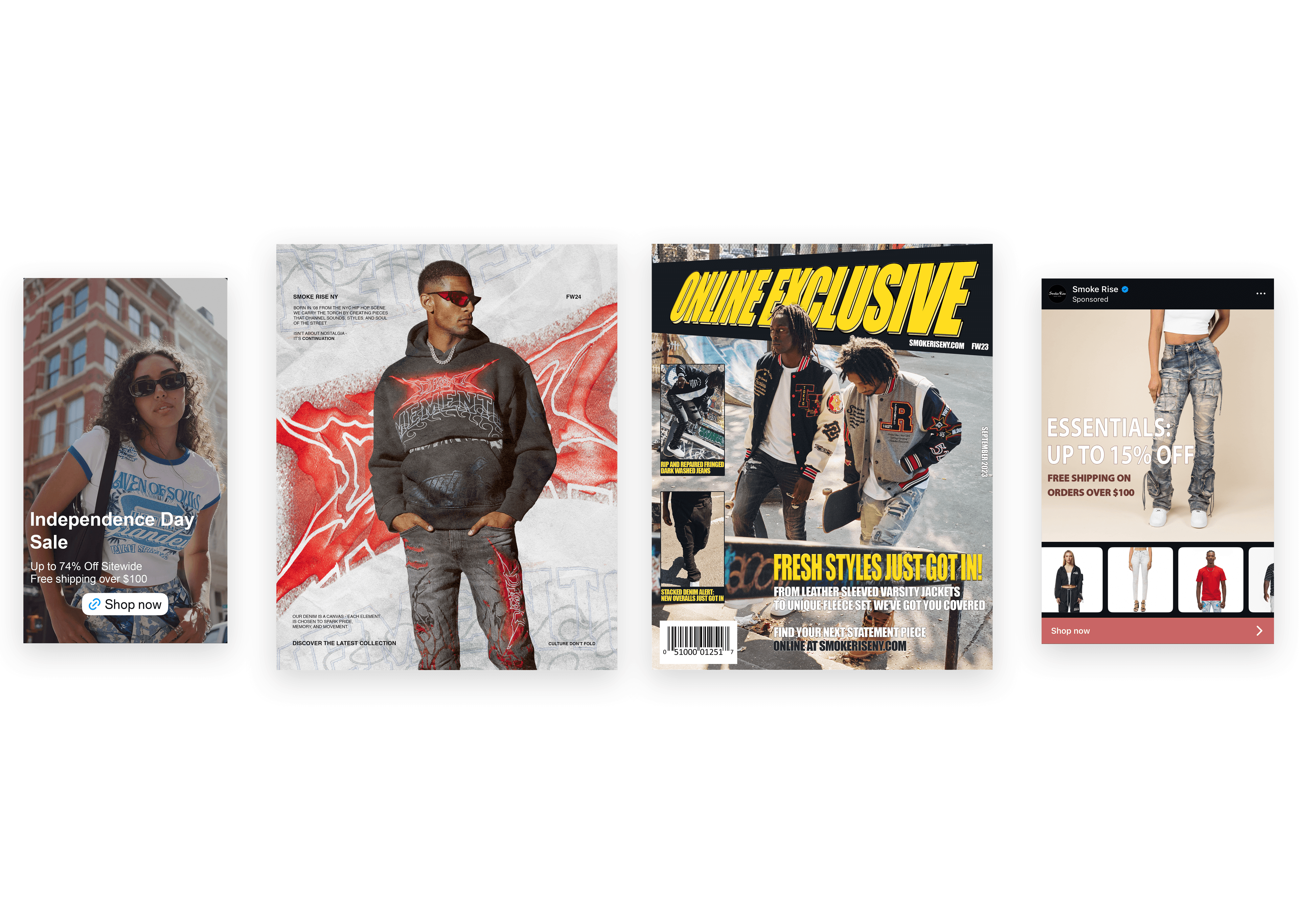 Smoke Rise brand system application
