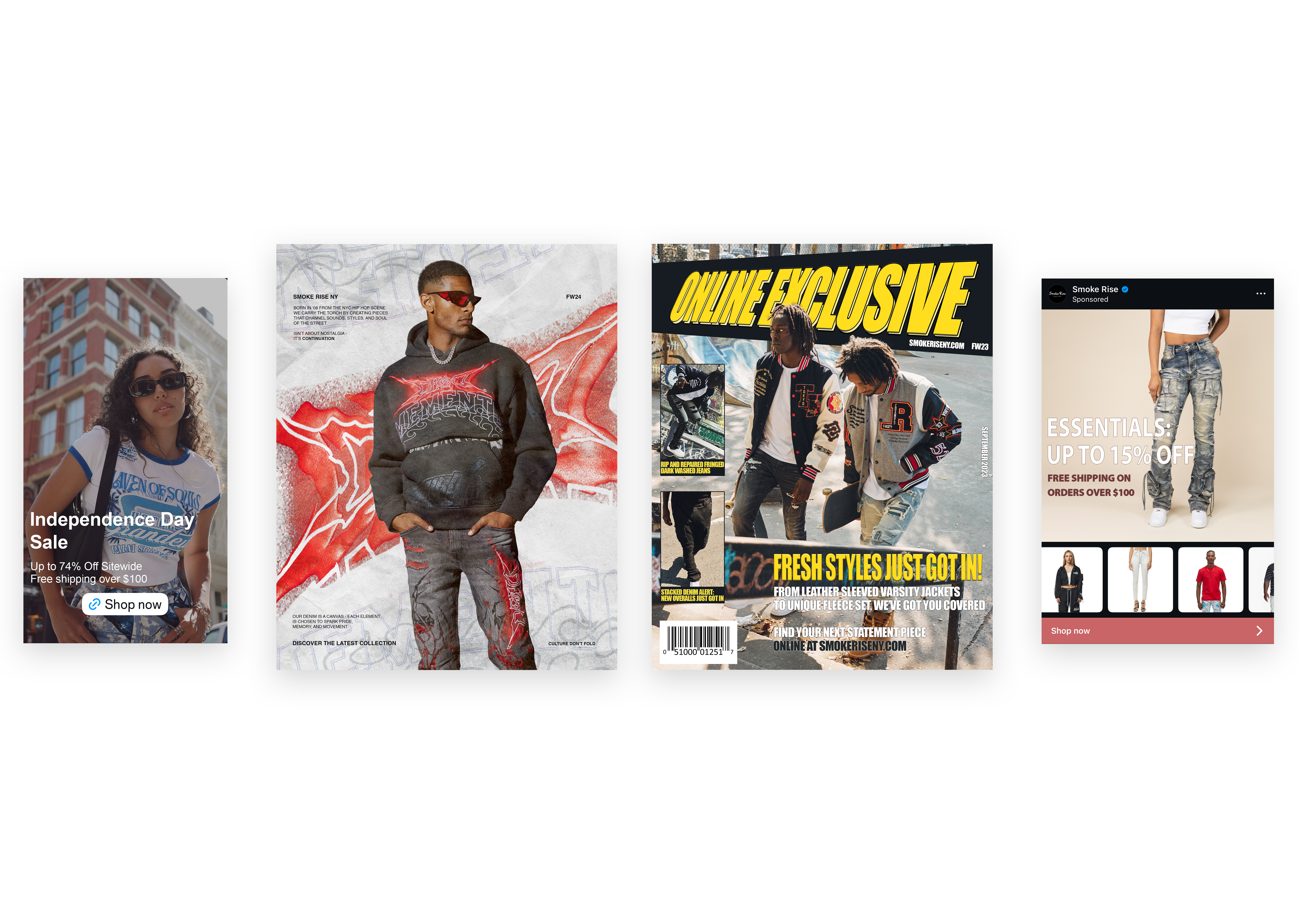 Smoke Rise brand system application